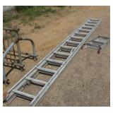28ft Aluminum Extension Ladder & 3ft Step Ladder
