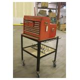 Rolling Cart W/ (2) Tool Boxes Approx 30"x29"x38"