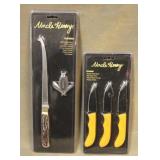 Uncle Henry Filet Knife and (3)PC Fixed Blade Set