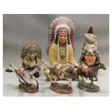 Indian & Horse Statues