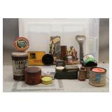 Misc. 'Man Cave' Tins, Udder Balm, Never-Dull,