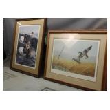 (2) Duck Prints Framed