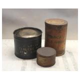 (3) Antique Cans of Mica Axle Grease