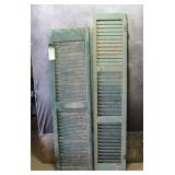 (2) Vintage Wooden Shutters