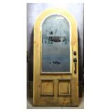 Round Top Glass Door Approx. 35.5'x79.5'