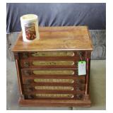Antique Clark's O.N.T. Spool Cabinet