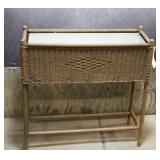 Vintage Wicker Plant Stand
