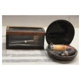 Vintage Meerschaum Tobacco Pipe, Vintage Corn Cob