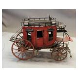 Red Horse Drawn Carriage Model