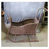 Vintage Wicker Sleigh