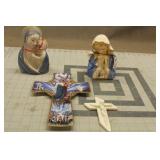 Vintage Mary & Jesus Decor