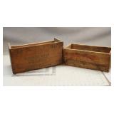 (2) Vintage Crates