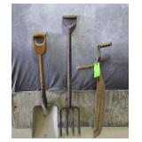 Vintage Shovel, Pitchfork & Shears