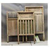 (3) Vintage Washboards 'National Washboard Co.'