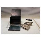 Vintage Sunbeam Travel Iron w/ Original Case