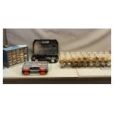 (3) Hardware Organizers & DeWalt Case