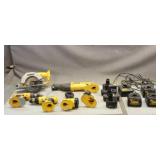Assorted DeWalt Battery Powered Tools