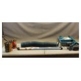 Tote w/ Drill Bits, Makita Power Planer & (2) T-Tr