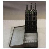 Machinist Milling Drill Bits in Case