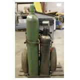 Acetylene Torch Set On Cart