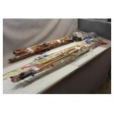 (3) Sets of Cross Country Skies & (2) Sets of Boot