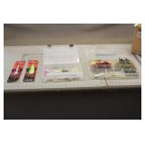 Box with (2) Tackle Organizers & Assorted Spinner