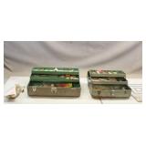 (2) Tackle Boxes w/ Vintage Bait & Lures