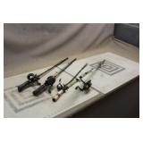 (4) Fishing Poles Complete w/ Reels