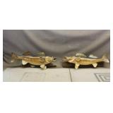 (2) Walleye Taxidermy Wall Mounts