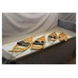 (2) Sets of Wooden Snow Shoes