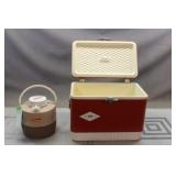 Vintage Coleman Cooler & Coleman Water Jug