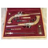 Cased Set of Le Page .44 Cal Flintlock Pistols