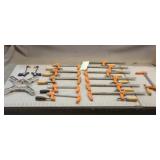 Box of Assorted Small Bar Clamps