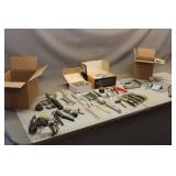 (2) Boxes of Assorted Hand Tools & (2) Boxes of Na