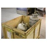 (7) Empty Propane Tanks in a Gaylord