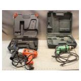 Black & Decker Hammer Drill and Hitachi Drill