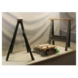 Black & Decker Work Mate and (2) Saw Horses