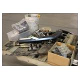 Pallet of Assorted Farm Machinery Parts & Fencing