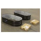 (4) Raised Garden Beds 24'x45.75'x12'