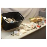 Tote w/ Nails, Zip Ties, Outlets, Hardware & Spray