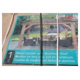 Unused Yardistry Gazebo 12.1ft x 14.1ft x 10.4ft