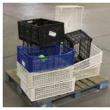 Pallet of Plastic Crates, Approx (14)
