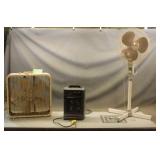 (2) Fans & Space Heater