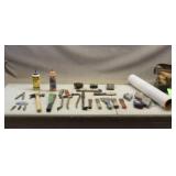 Tool Bag W/ Assorted Tools & Roll of  Poly-Wrap