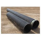 (2) Poly Culvert Drain Pipes