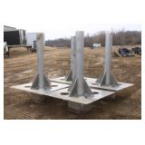 (4) 6' Aluminum Floating Dock Pillars
