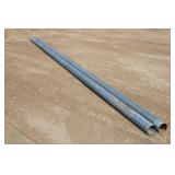 (2) 20' x 4-3/4'' Galvanized Pipes
