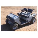 Grey EZ-GO Golf Cart