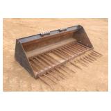 6' Berlon Rock Bucket Skid Steer Attachment