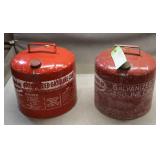 (2) Galvanized Gas Cans